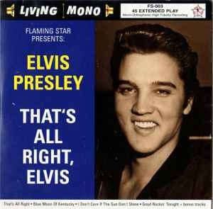 Elvis Presley – That's All Right, Elvis (CD) Promo