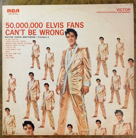 Elvis Presley – 50,000,000 Elvis Fans Can't Be Wrong (Elvis' Gold Records, Vol. 2) (1976)